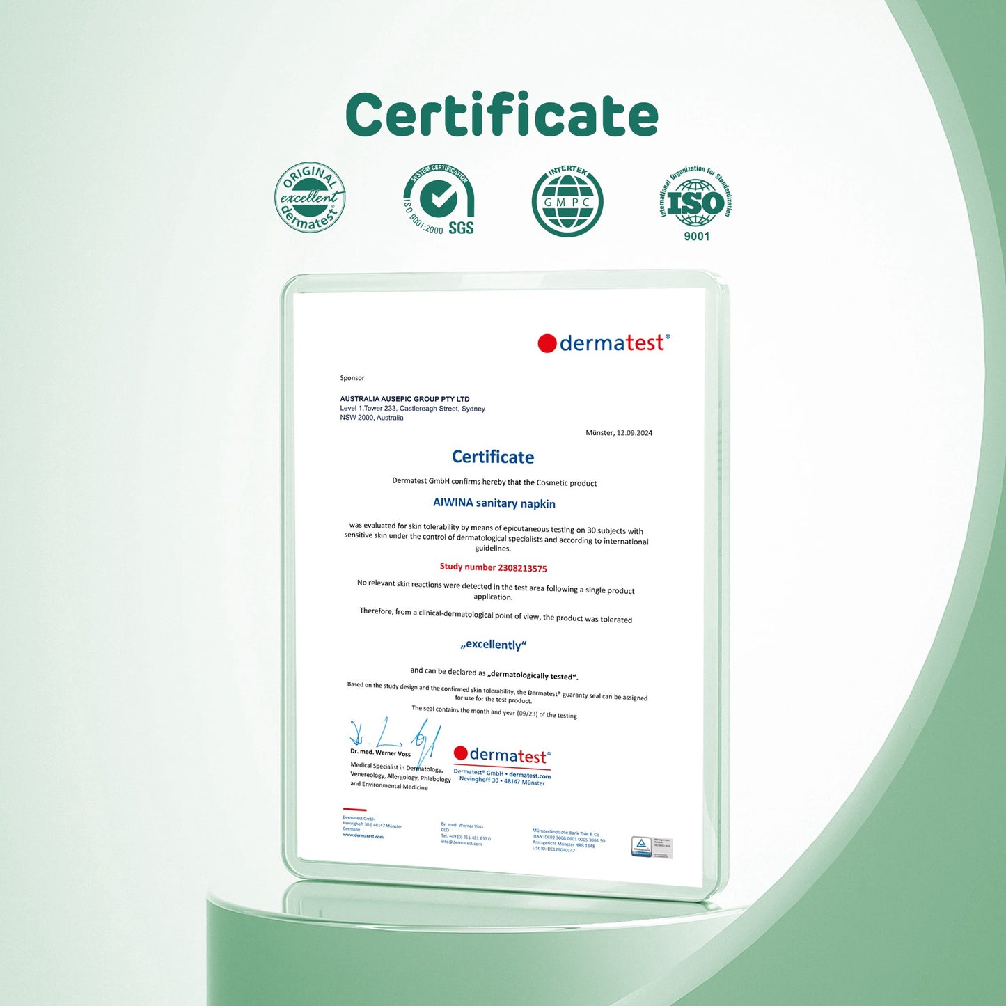 Ultra Soft Breathable Sanitary pads (Green)