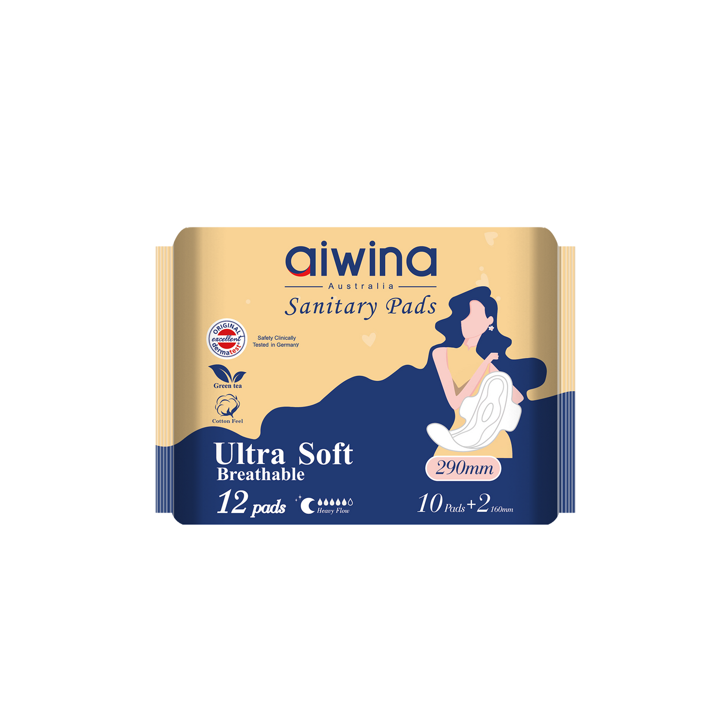 Ultra Soft Breathable Sanitary pads(Yellow)