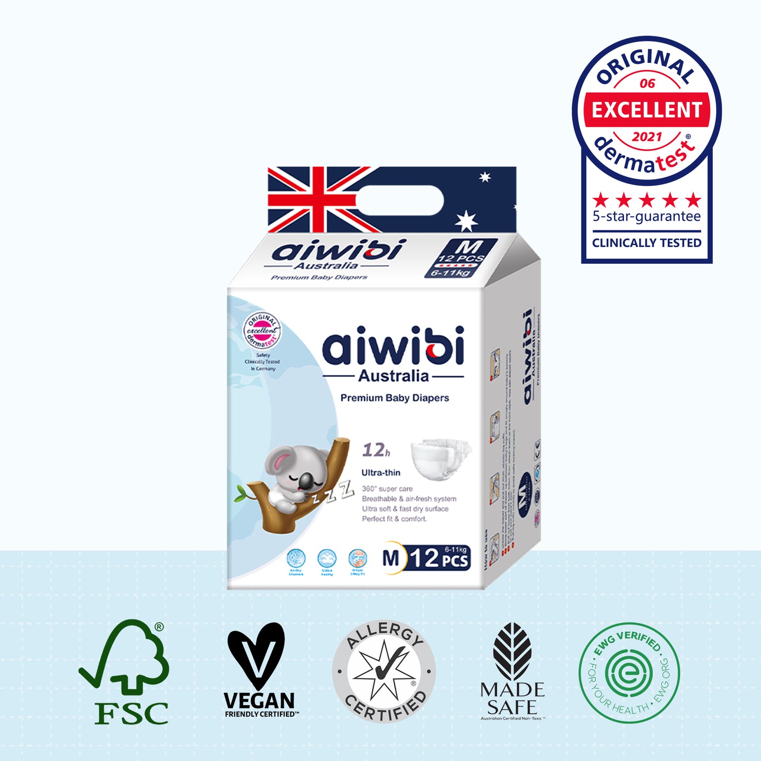 Comfy Soft Disposable Baby Diapers Small Pack M