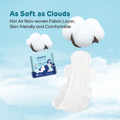Ultra Soft Breathable Extra Long Sanitary pads (Blue)