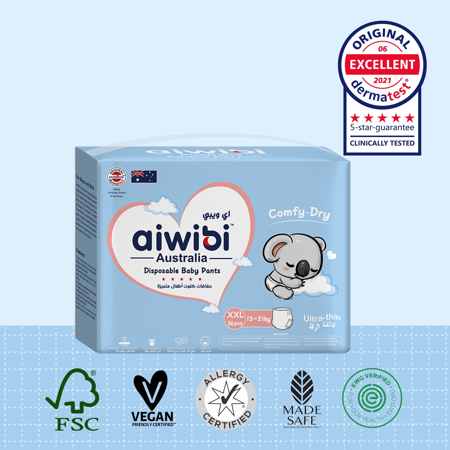 Comfy Dry Disposable Baby Pants XXL