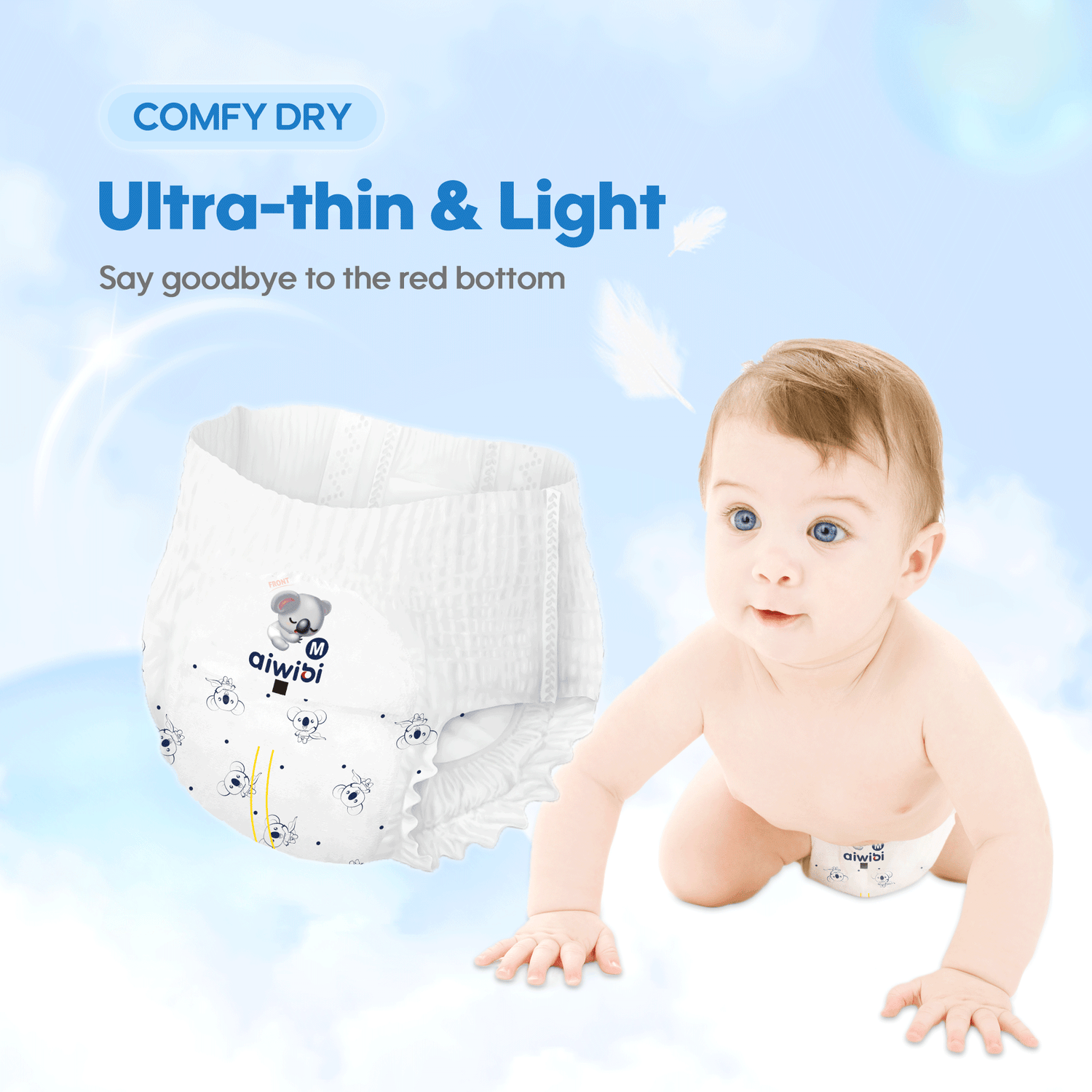 Comfy Dry Disposable Baby Pants M