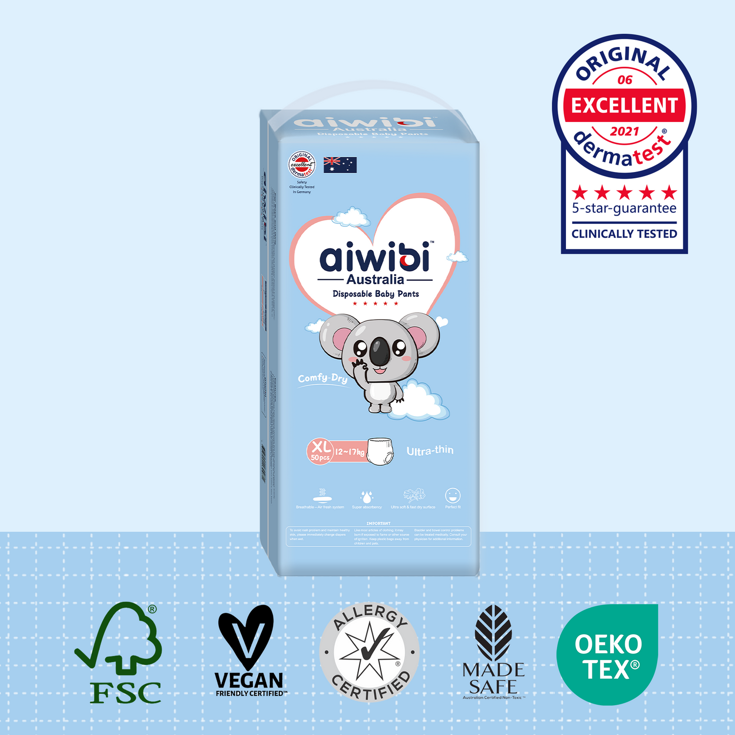 Comfy Dry Disposable Baby Pants XL