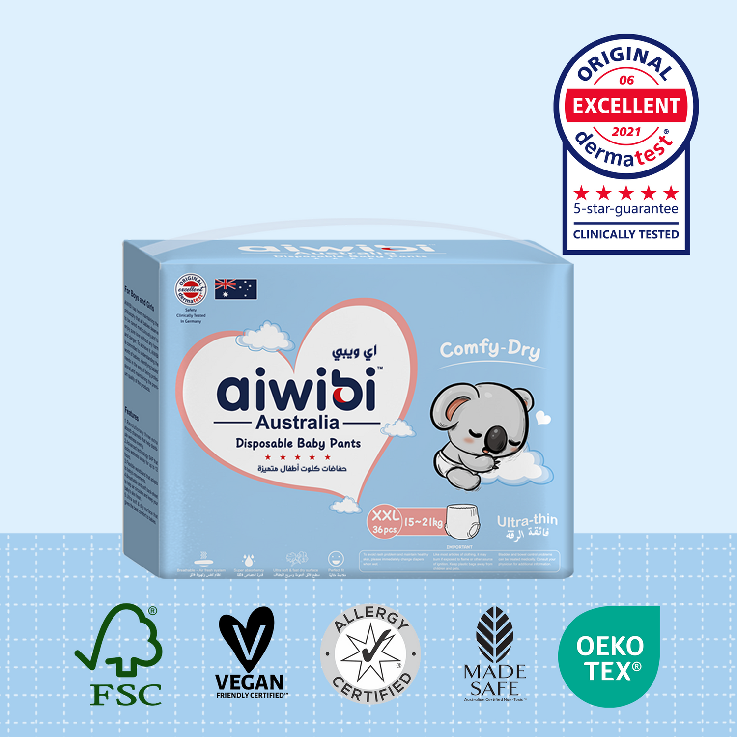 Comfy Dry Disposable Baby Pants XXL