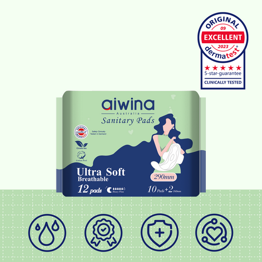 Ultra Soft Breathable Sanitary pads （Green）