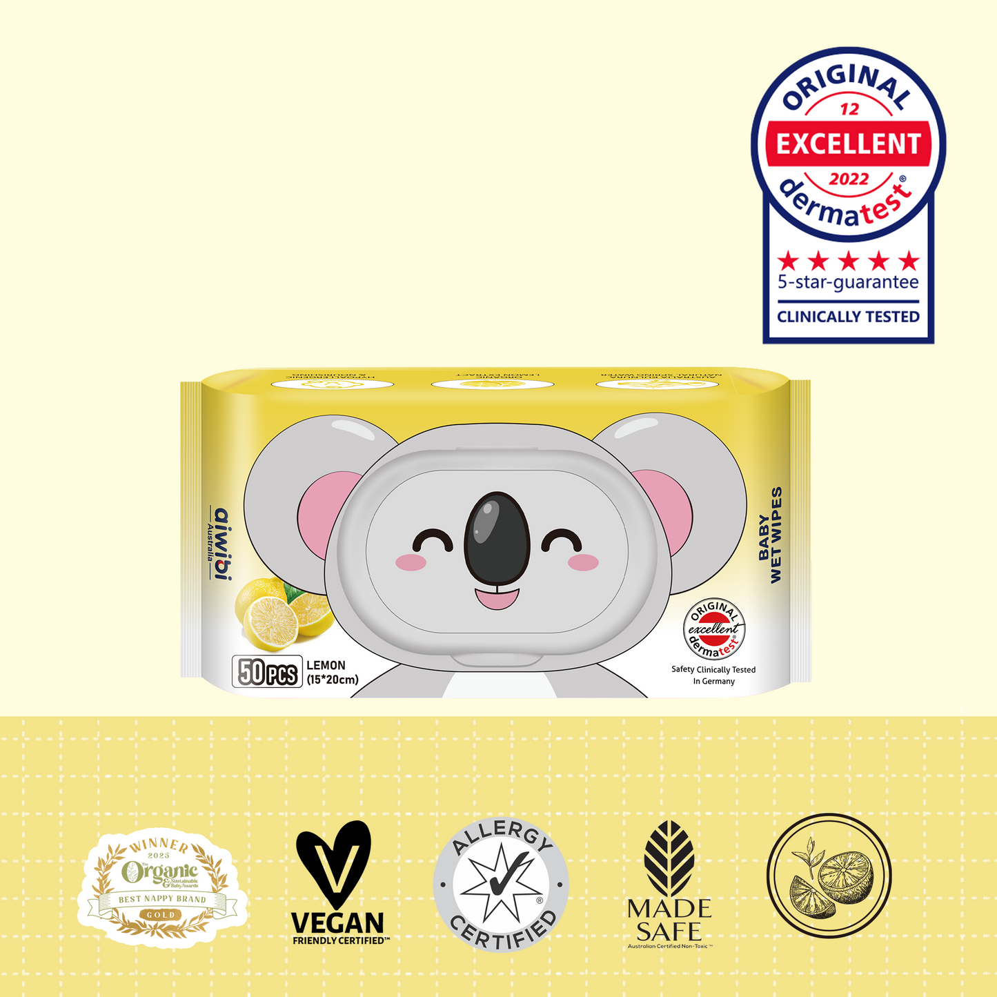 Aroma Baby Wet Wipes—Lemon