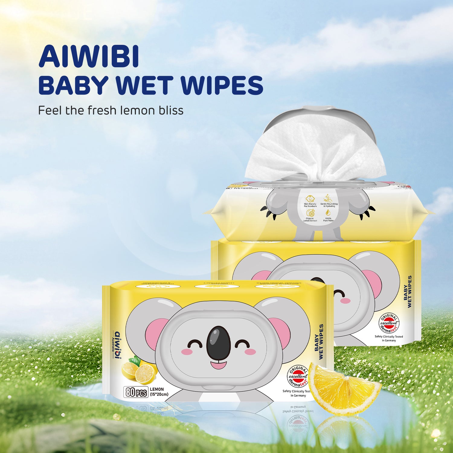 Aroma Baby Wet Wipes—Lemon