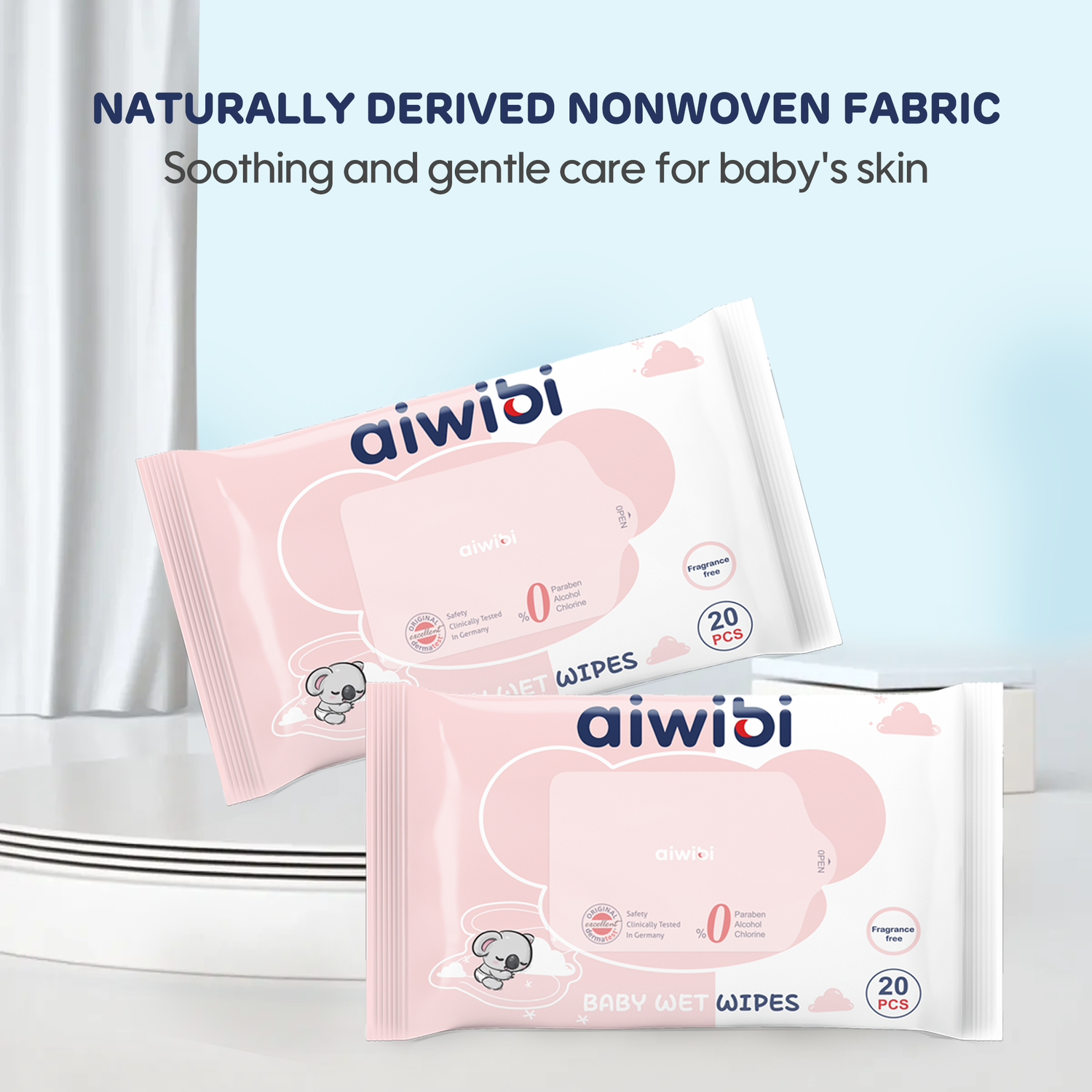 Gentle Soft Baby Wet Wipes 20Pcs—Fragrance free