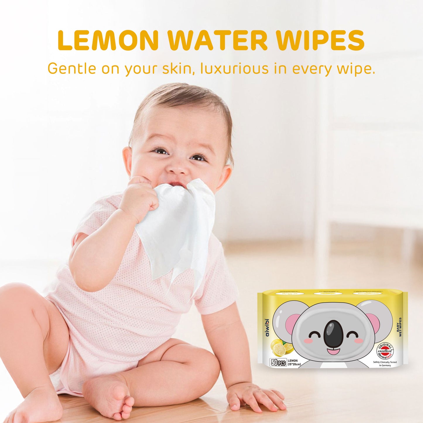 Aroma Baby Wet Wipes—Lemon