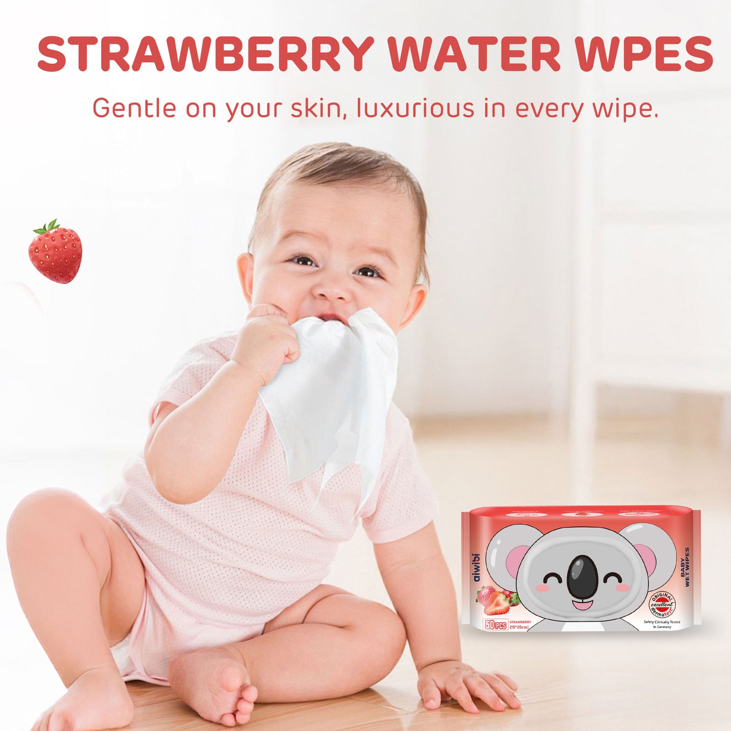 Aroma Baby Wet Wipes—Strawberry