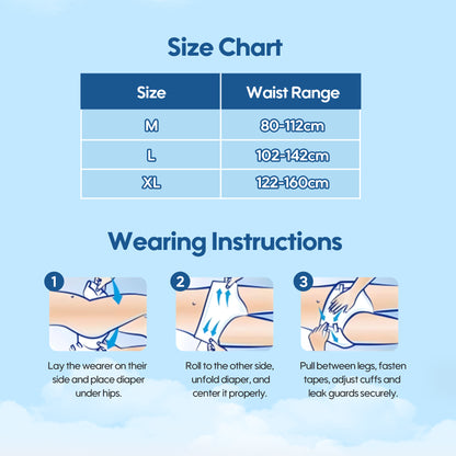 Premium Unisex Adult Diapers（M）