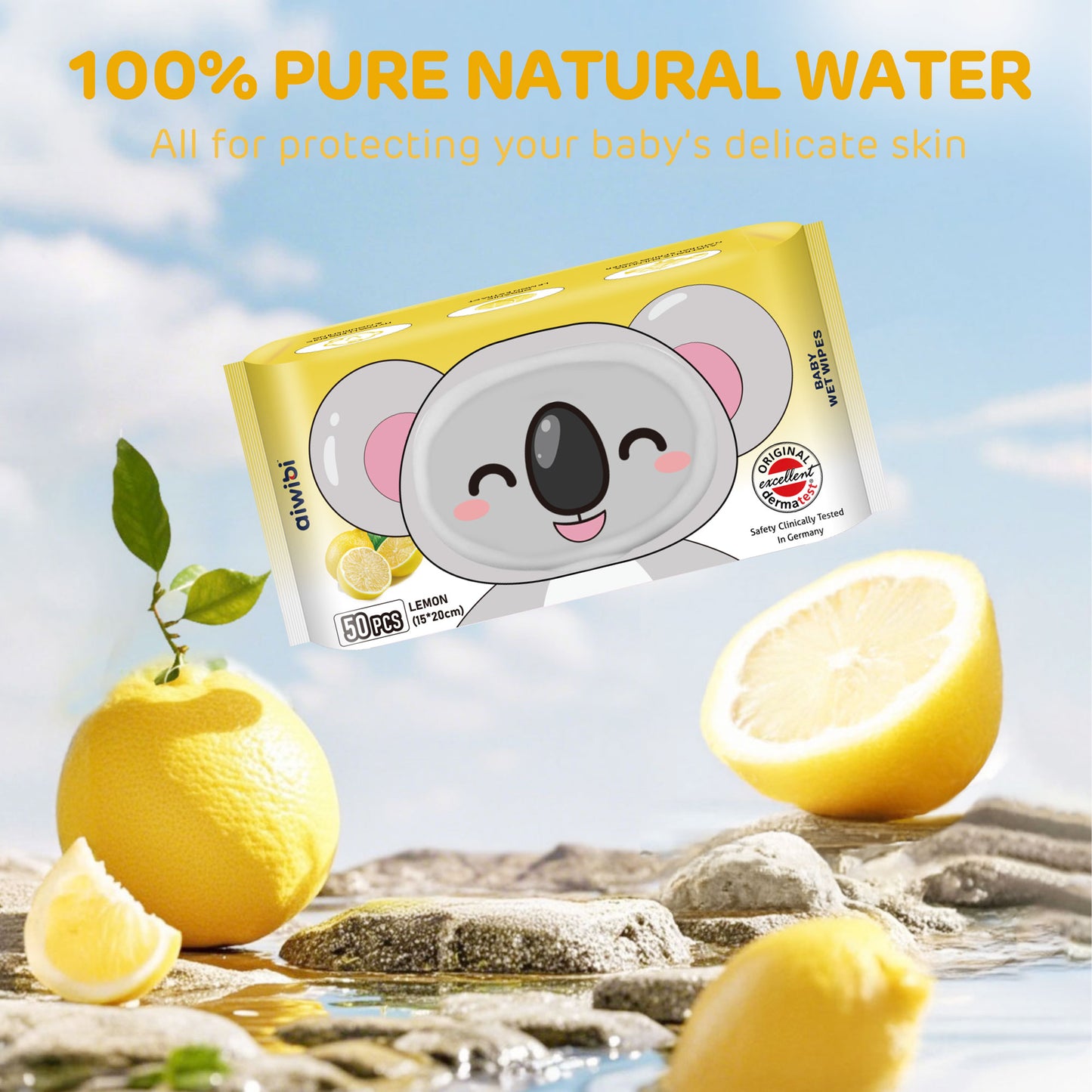 Aroma Baby Wet Wipes—Lemon