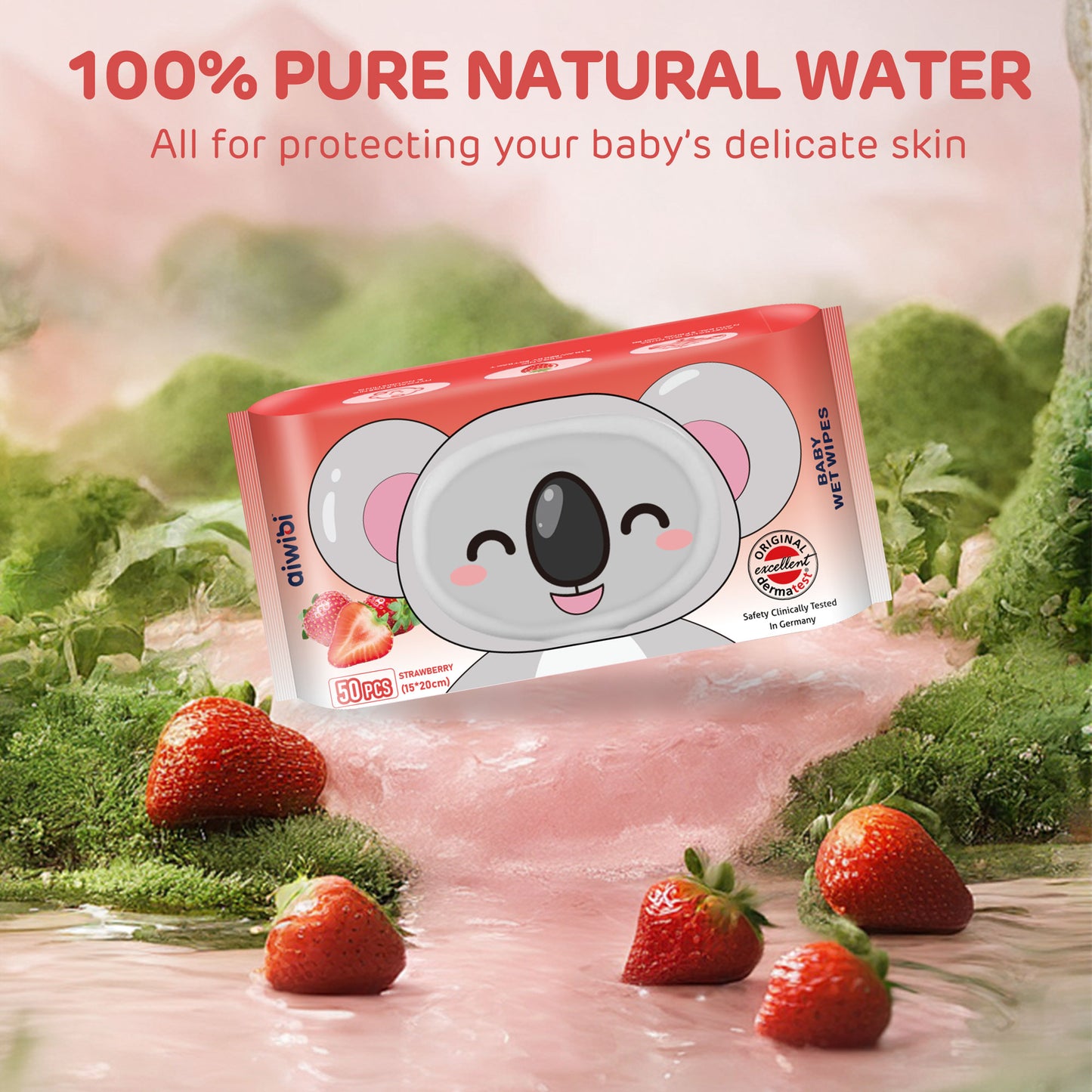 Aroma Baby Wet Wipes—Strawberry