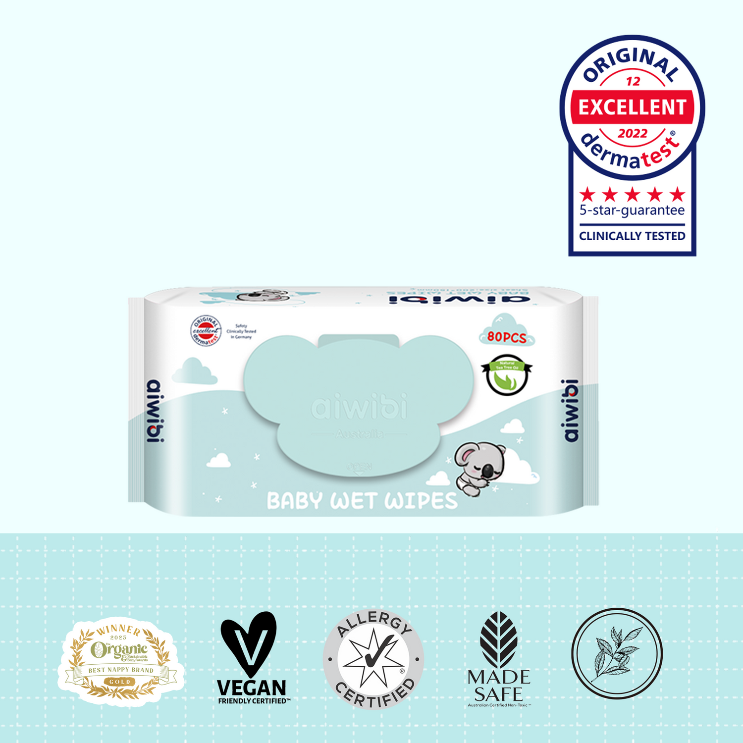 Gentle Soft Baby Wet Wipes—Natural tea oil