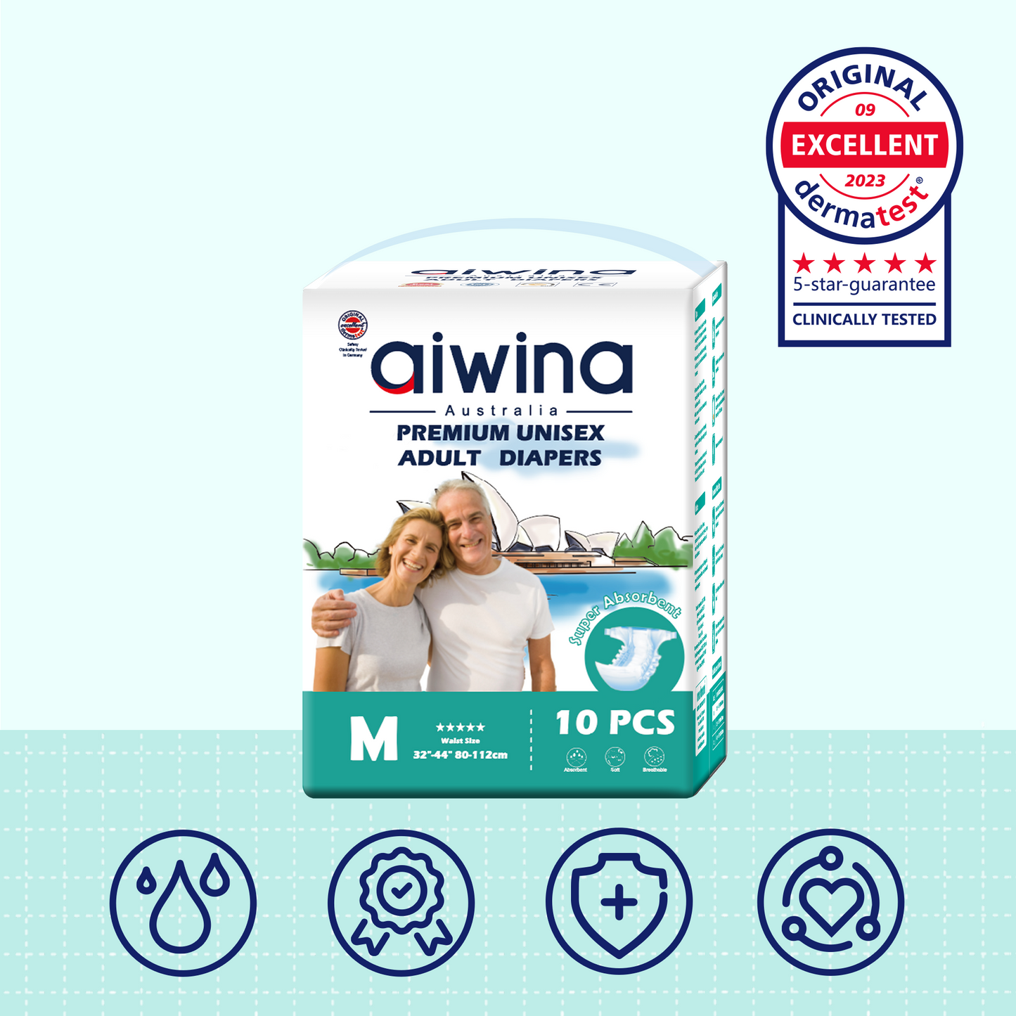 Premium Unisex Adult Diapers（M）