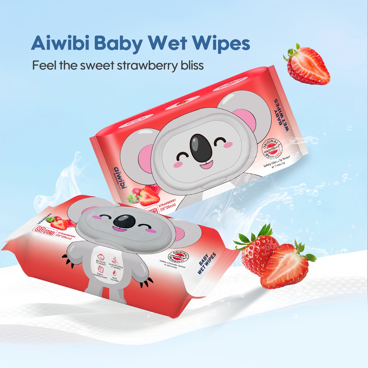 Aroma Baby Wet Wipes—Strawberry