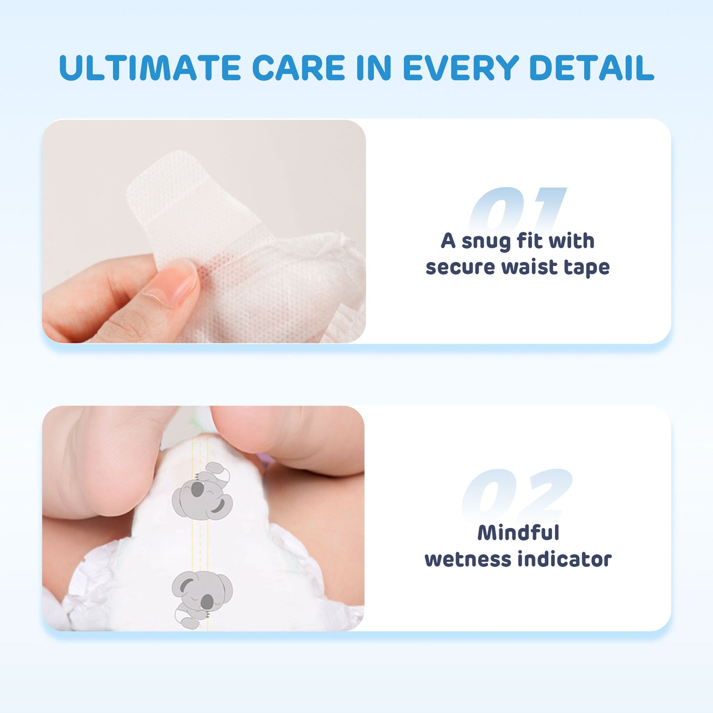 Comfort Care Disposable Baby Diapers（Small Pack）