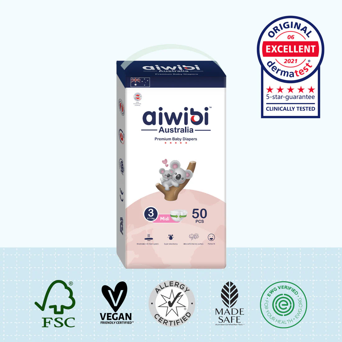 Comfy Soft Disposable Baby Diapers Large Pack M