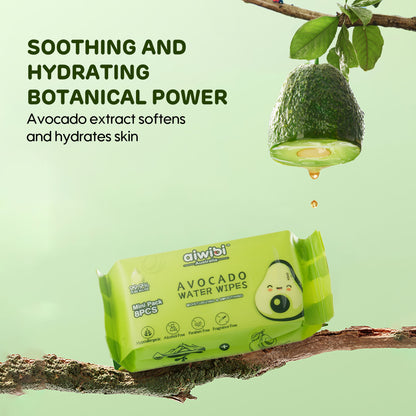 Mini Pocket Portable  Avocado Wipes
