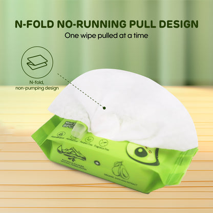 Mini Pocket Portable  Avocado Wipes